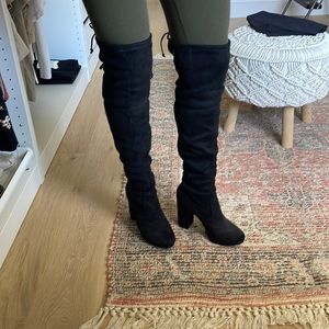 Women’s Over The Knee Black Boots Size 8.5